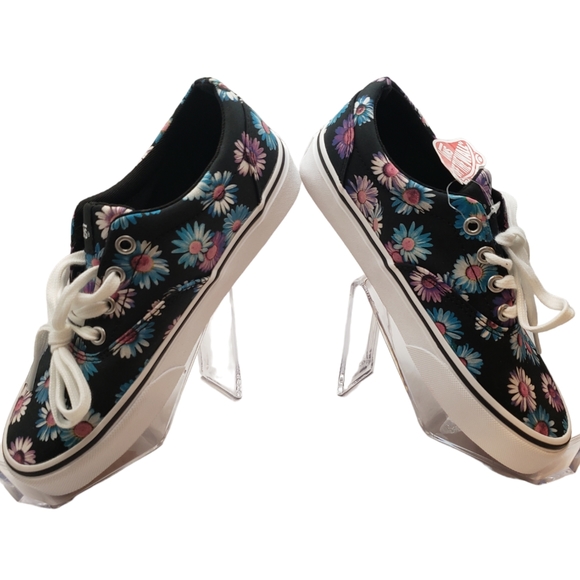 NIB W/Tags VANS Dark Floral Daisy Size 6 Women's Shoes - Picture 10 of 11